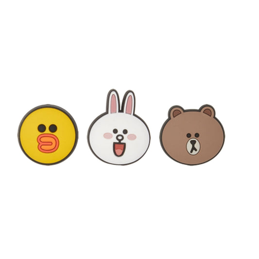 Jibbitz Unisex Line Friends 3 Pack Personajes