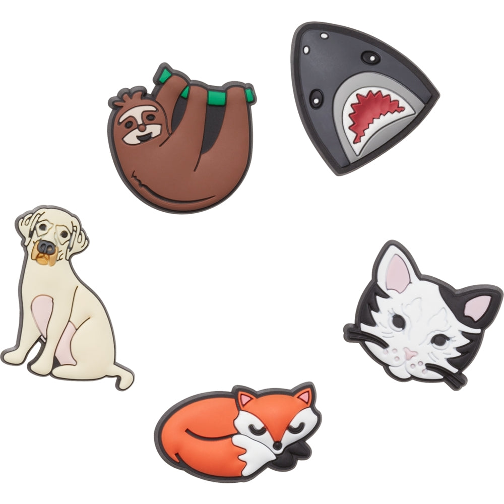 Jibbitz Unisex Animal Lover 5 Pack Animales