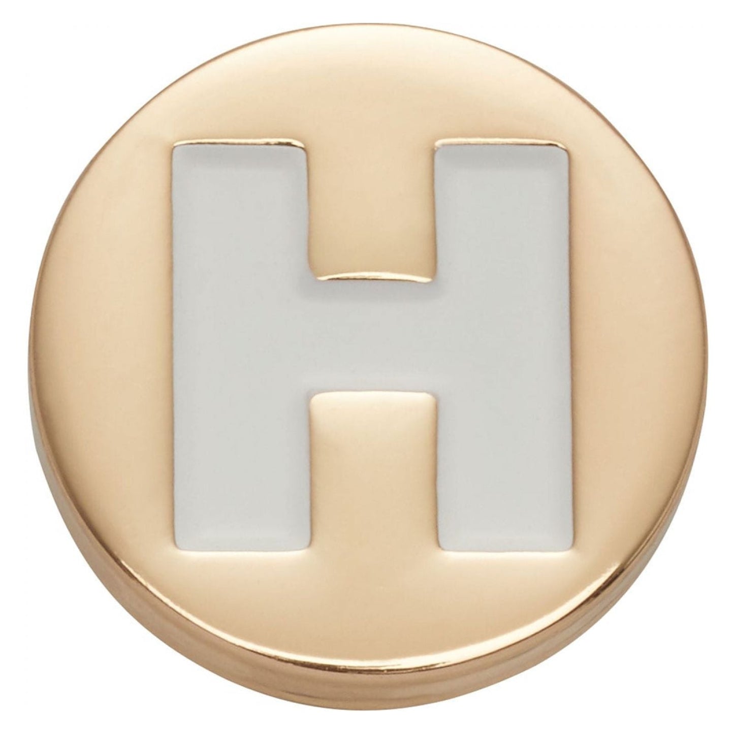 Jibbitz-10008514 Gold Letter H Unisex Adult