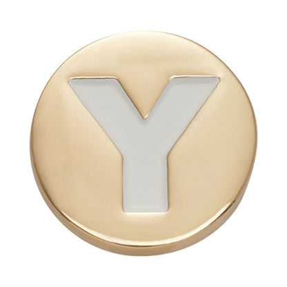 Jibbitz Gold Letter Y Unisex