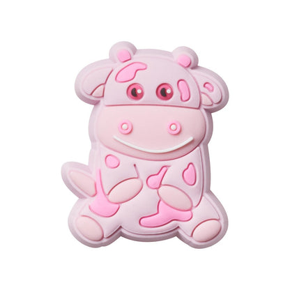 Jibbitz Unisex Pink Cow Animales