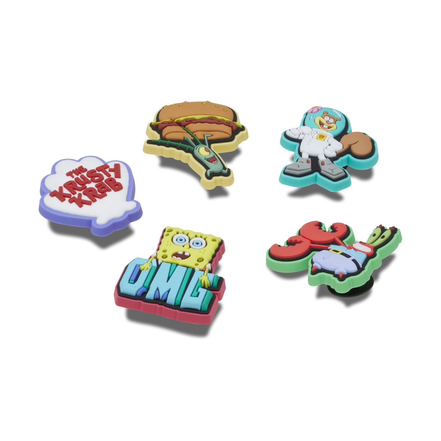 Spongebob 5pck Unisex Jibbitz