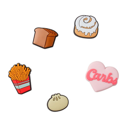 Jibbitz Unisex Love Carbs 5 Pack Comida