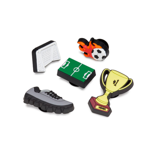 Jibbitz-10010769 Soccer Celebration 5 Pack Unisex Adult