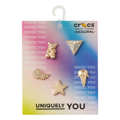 Jibbitz Gold Icons 5 Pack