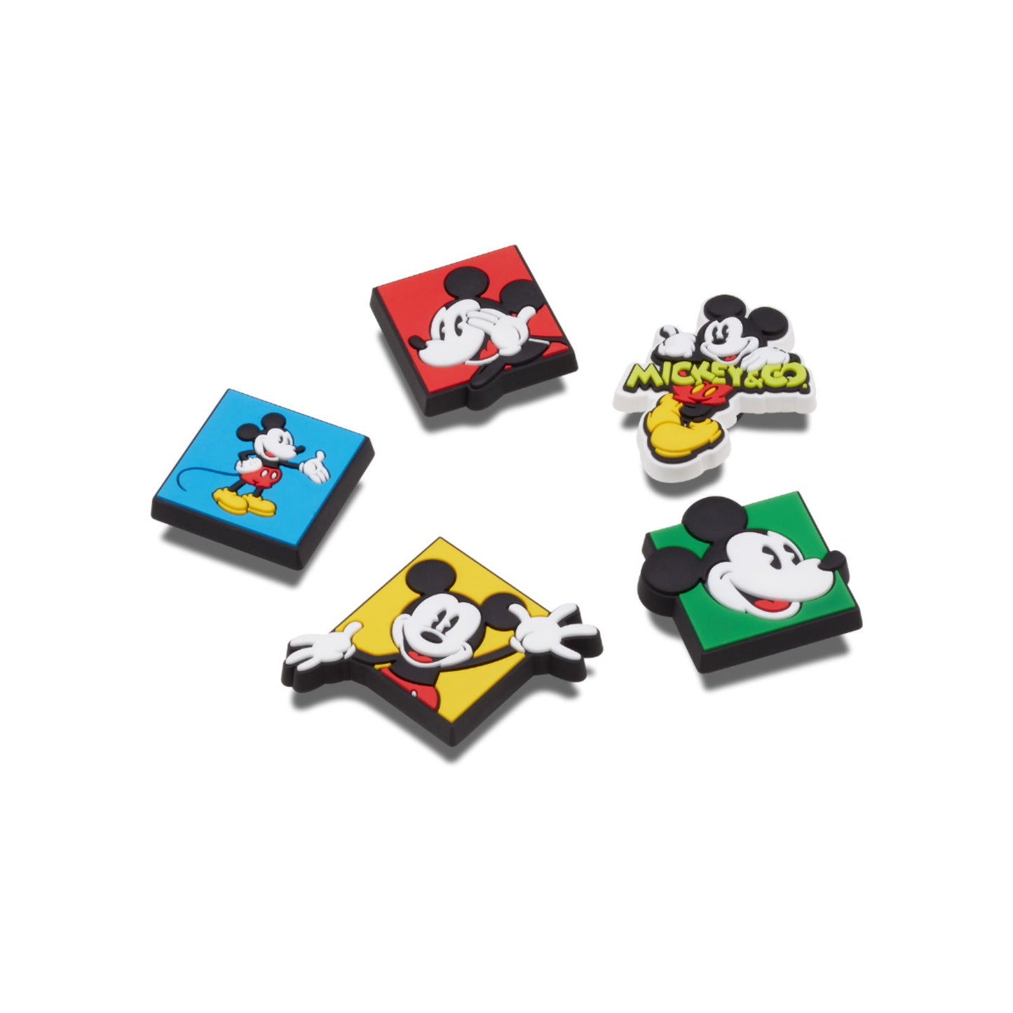 Jibbitz-10011430 Dtp 90s Mickey 5 Pack Unisex Adult