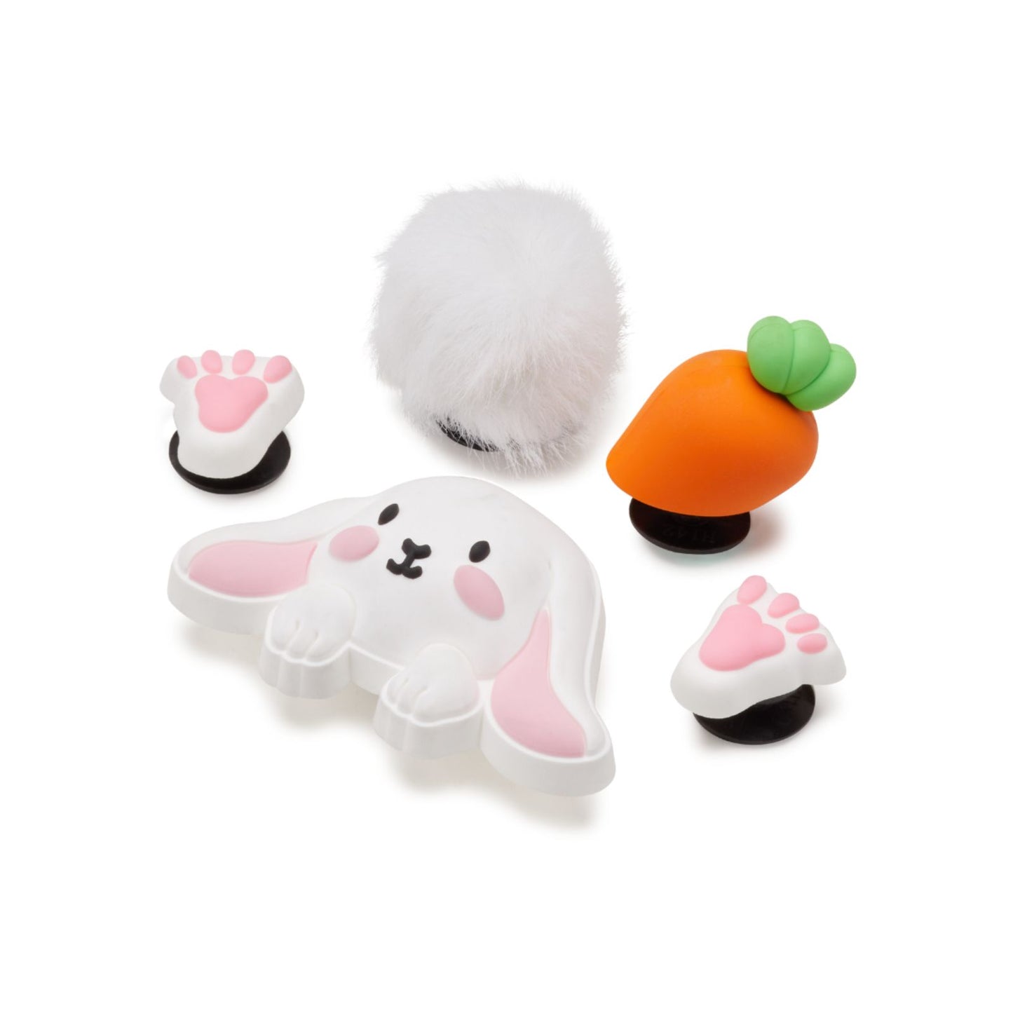 Jibbitz-10011486 Make Your Own Bunny 5 Pack Unisex Adult