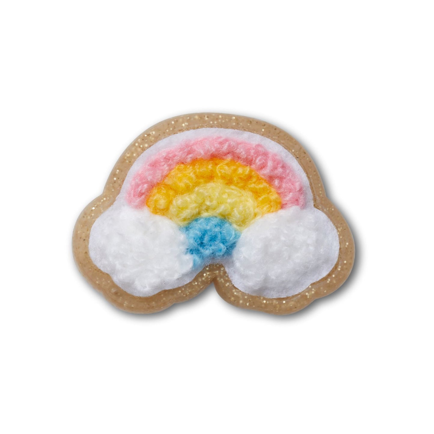 Jibbitz-10011645 Glitter Rainbow Patch Unisex Unisex