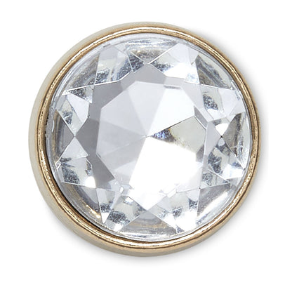Jibbitz Gold Clear Gem