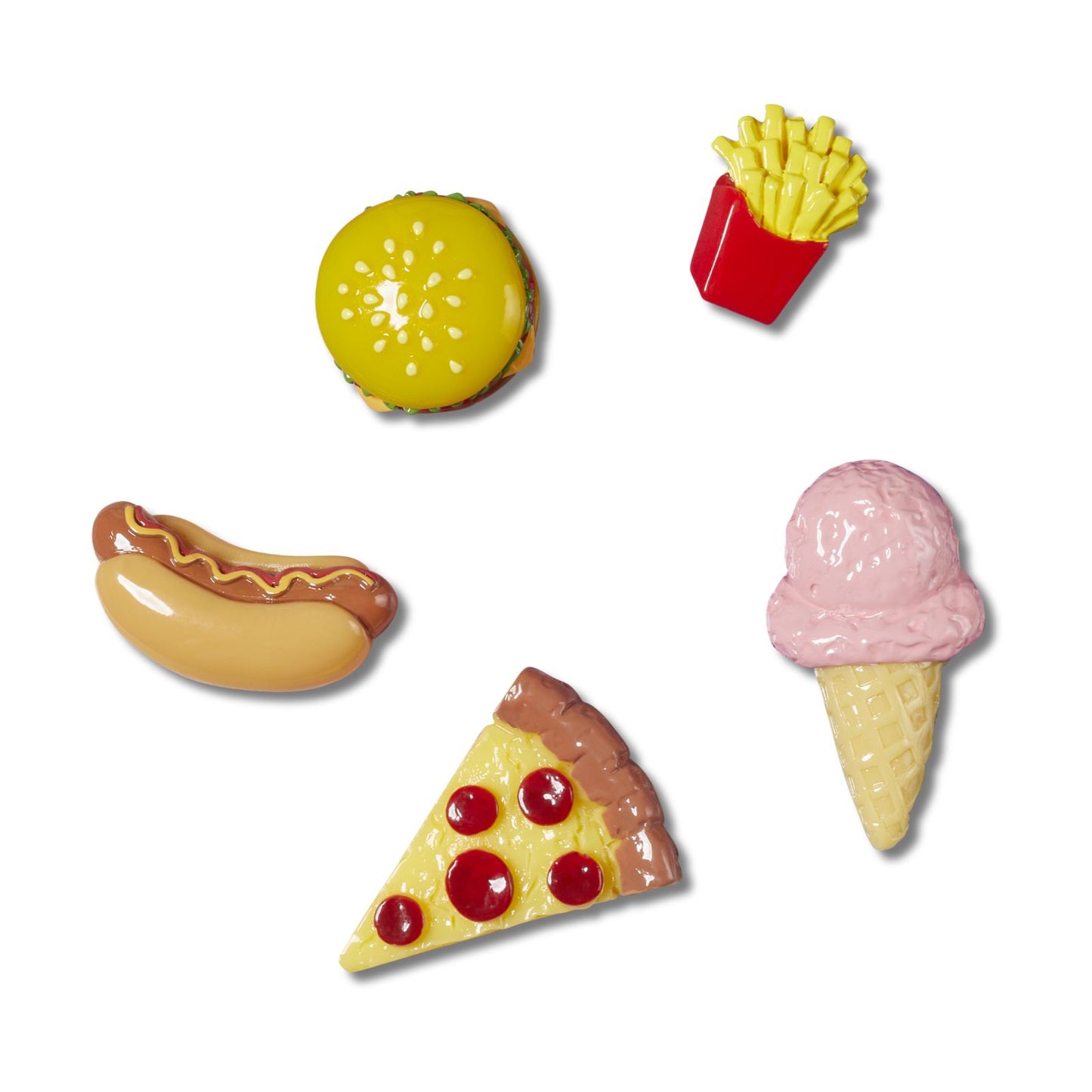 Jibbitz Mini 3d Food 5 Pack