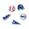 Mlb Los Angeles Dodgers 5pck Unisex Jibbitz