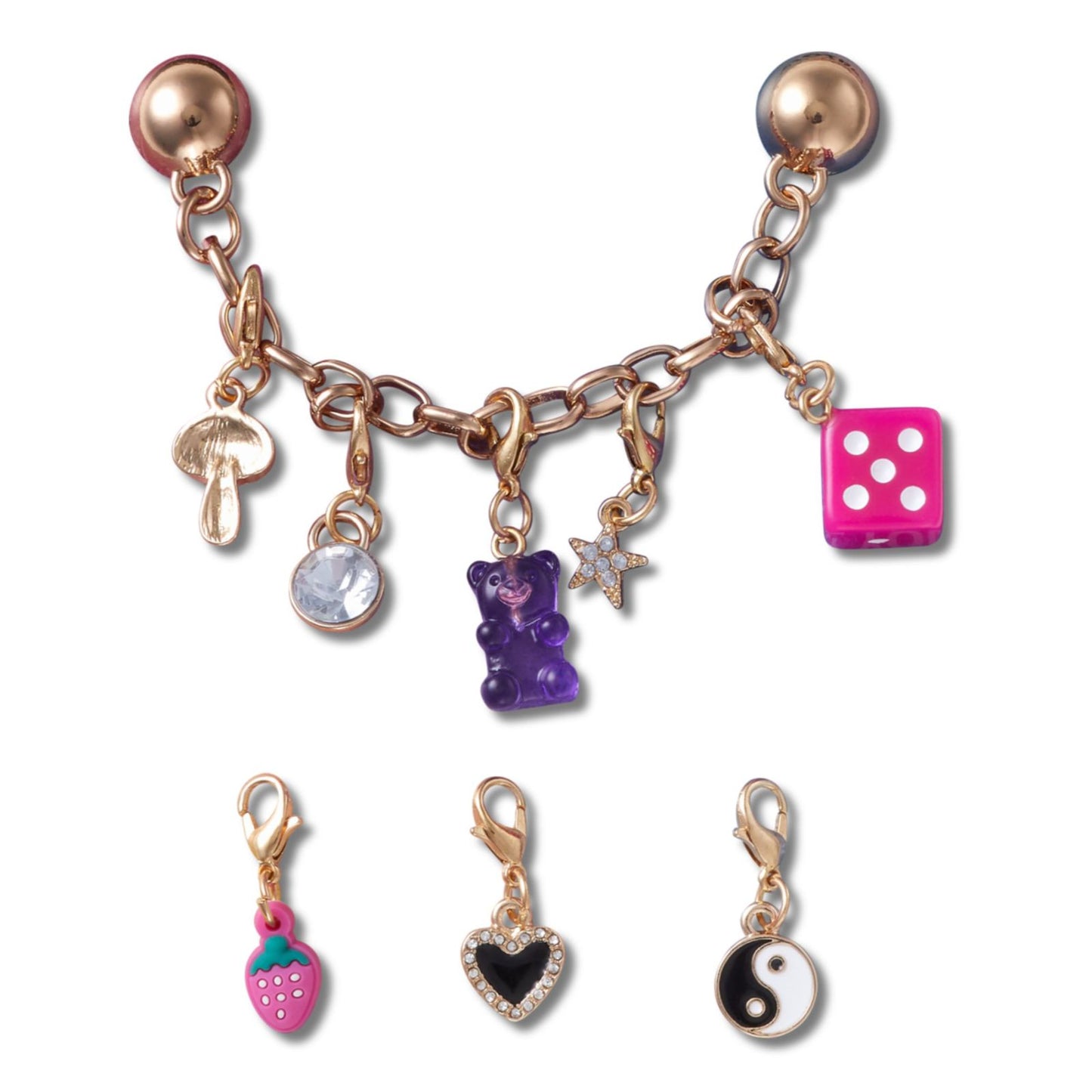 Jibbitz Custom Charm Chain 5 Pack Unisex