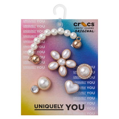 Jibbitz Dainty Pearl Jewelry 5 Pack Unisex