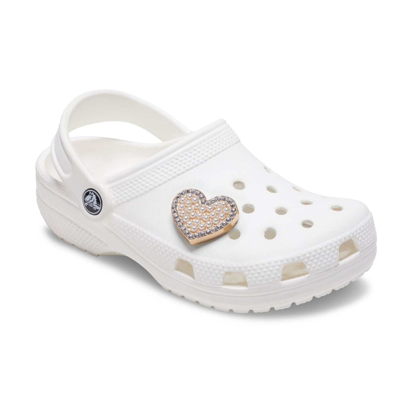 Jibbitz Pearl Cluster Heart