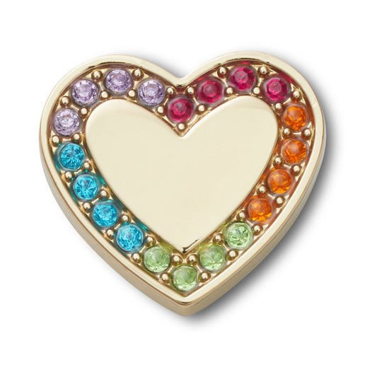 Jibbitz Festival Gold Encrusted Heart