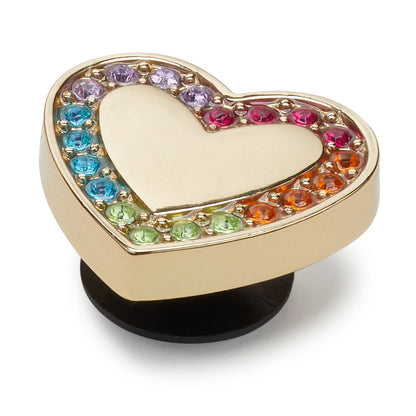 Jibbitz Festival Gold Encrusted Heart