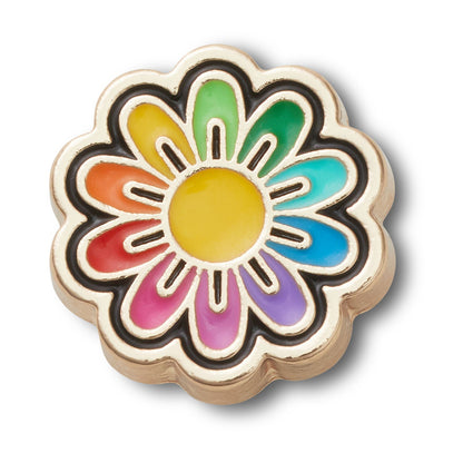 Jibbitz Festival Gold Rainbow Daisy