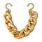 Gold Cuban Strap Chain No Aplica Jibbitz