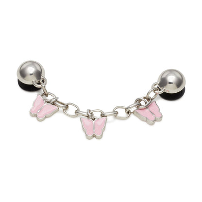 Jibbitz Goth Girl Butterfly Chain
