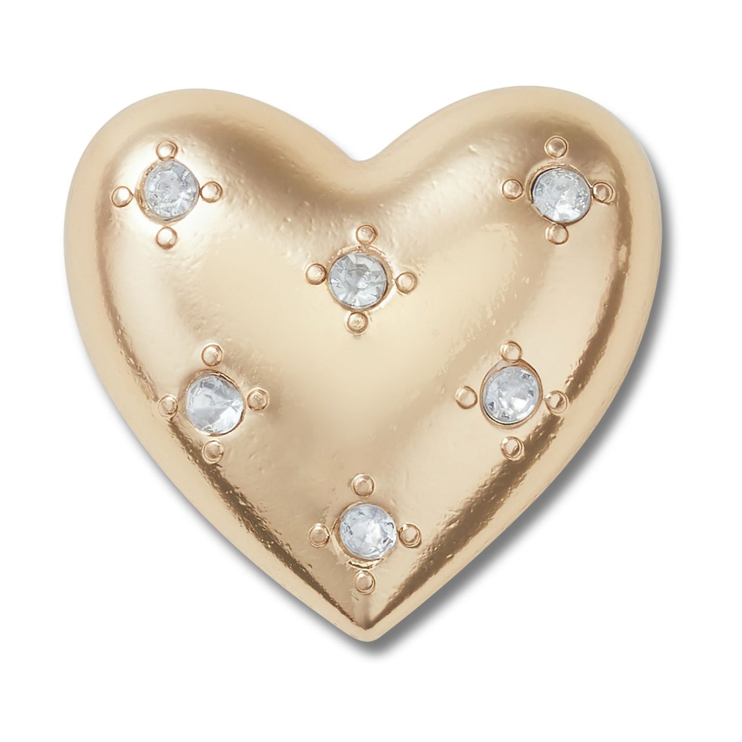Jibbitz Gold Encrusted Heart