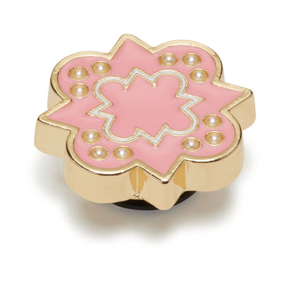Jibbitz Pink And Gold Sorority Sign