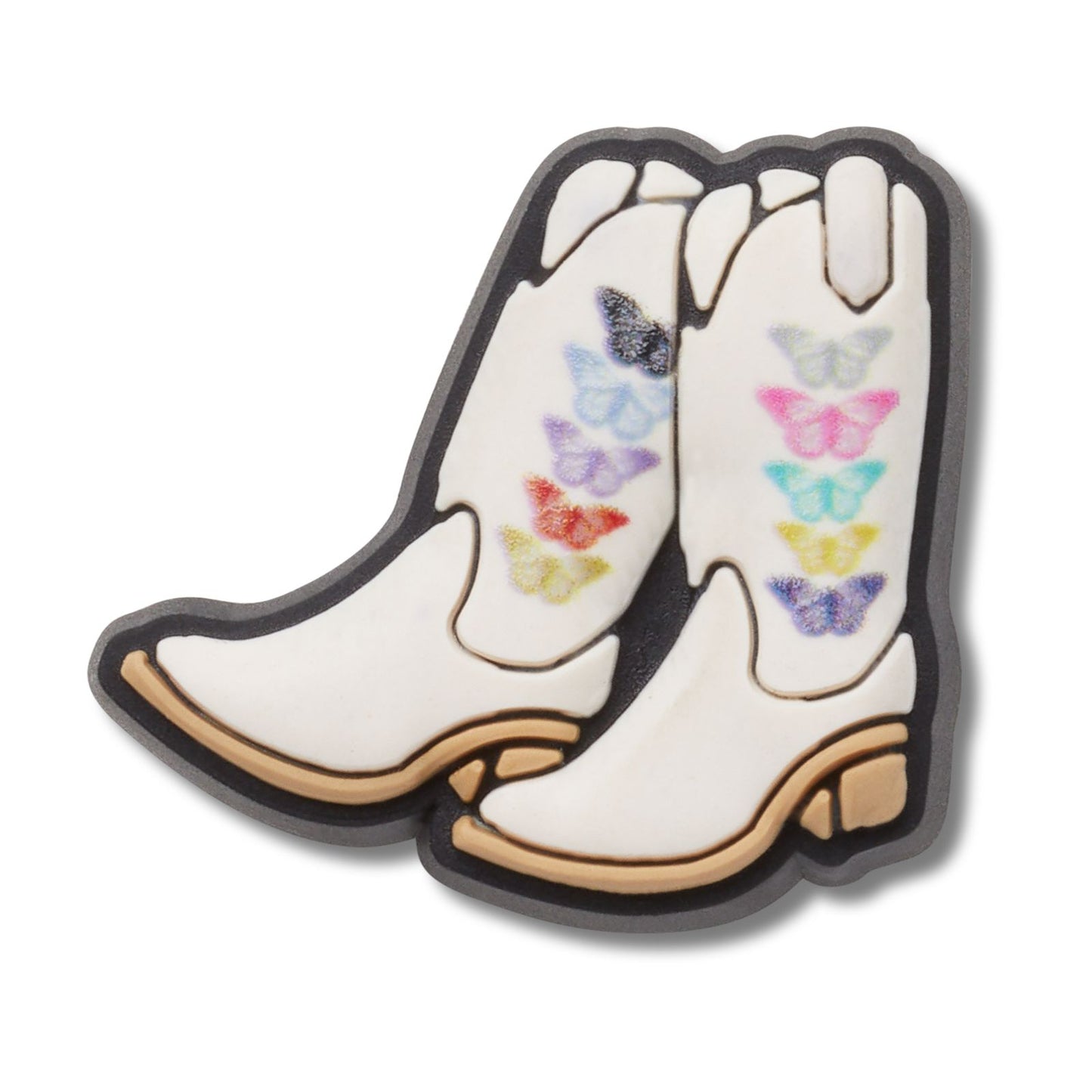 Butterfly Cowgirl Boots Unisex Multi Jibbitz