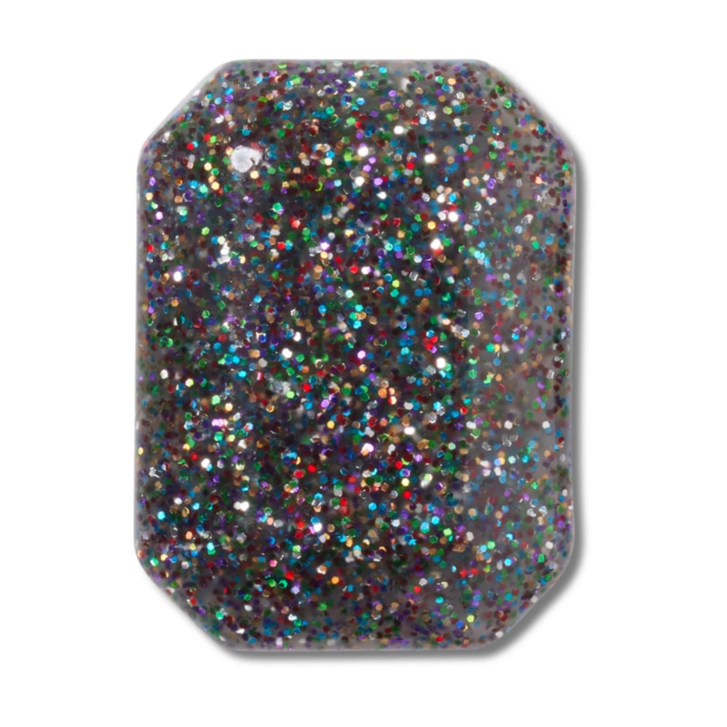 Jibbitz Black Rainbow Glitter Gem Unisex Multi
