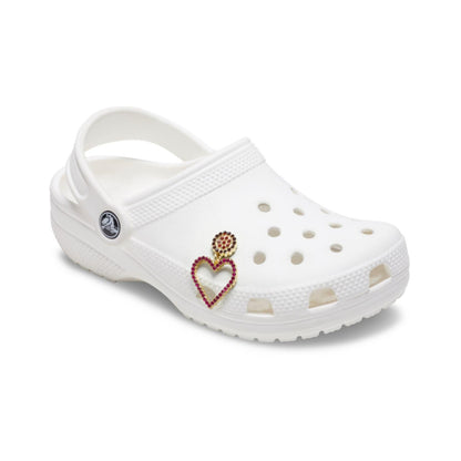Jibbitz Pink Beaded Heart Unisex Multi