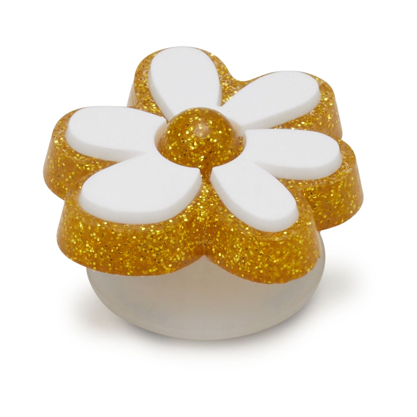 Gold And White Floral Unisex Multi Jibbitz