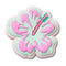 Turquoise And Pink Hibiscus Unisex Multi Jibbitz