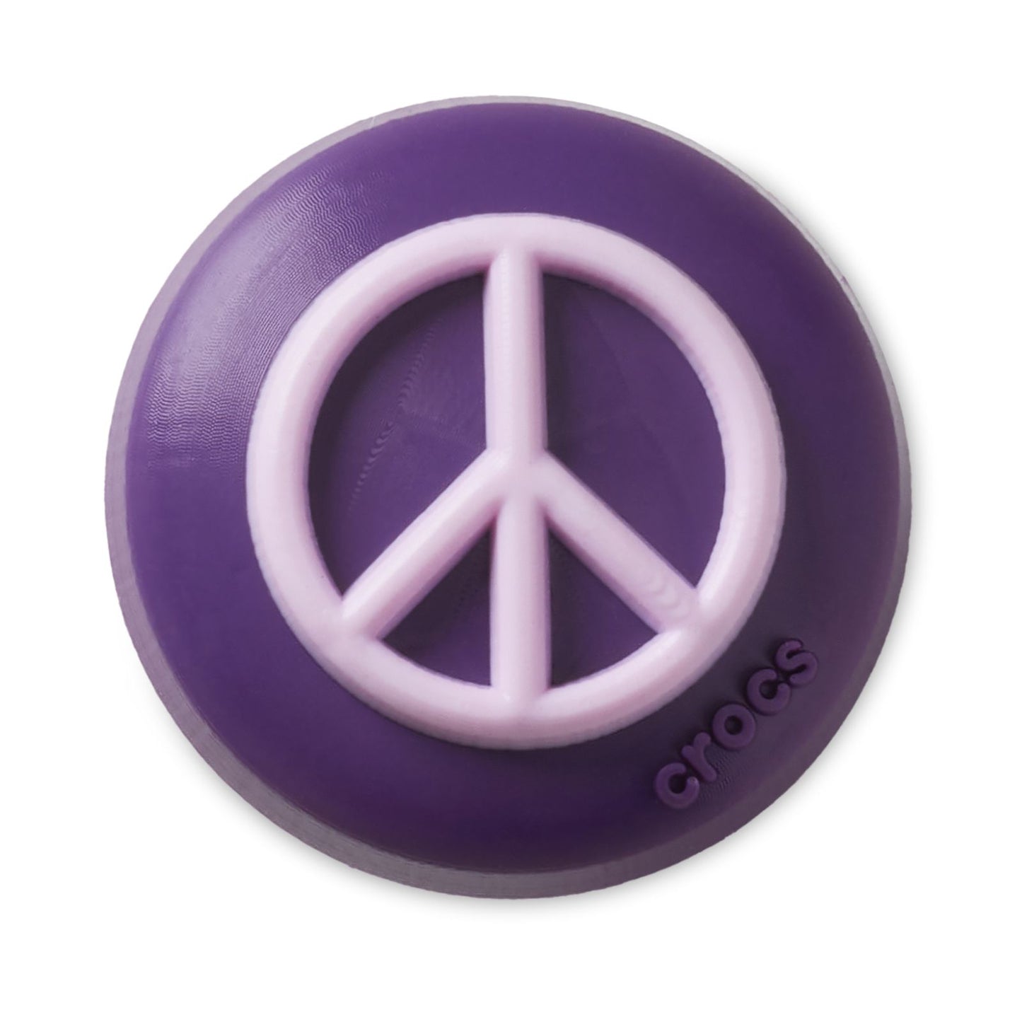 Jibbitz Black And Pink Peace Sign