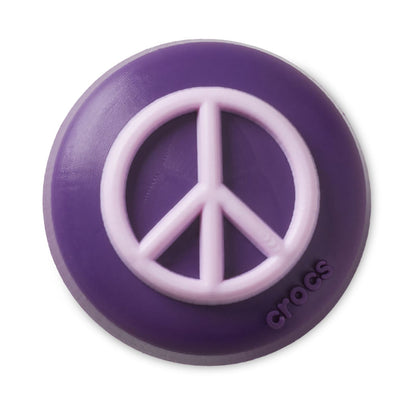Jibbitz Black And Pink Peace Sign