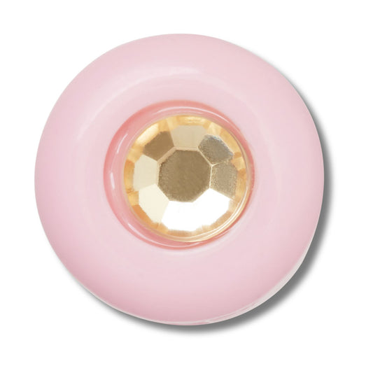 Jibbitz Pink And Yellow Acrylic Gem