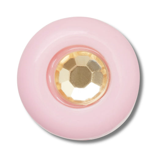 Jibbitz Pink And Yellow Acrylic Gem Unisex Multi