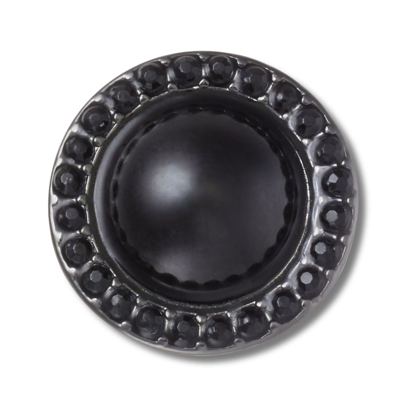 Jibbitz Black Dome With Gems Unisex Multi