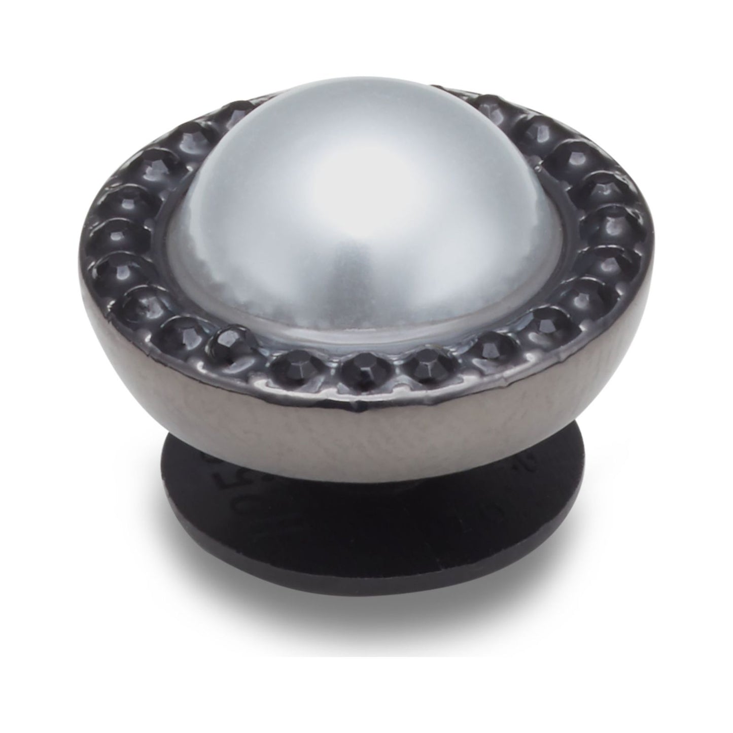 Jibbitz Pearl With Black Gem Base Unisex Multi