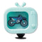 Jibbitz Motorcycle Tv Flashlight