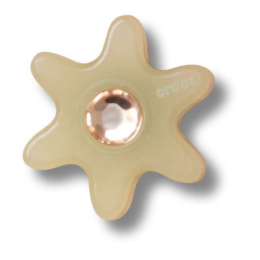 Jibbitz Tan Flower With Gem