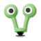 Jibbitz Green Creature Eyes Unisex Multi