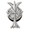 Jibbitz Punk Silver Cross