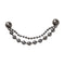 Jibbitz Double Black Gem Chain Unisex Multi
