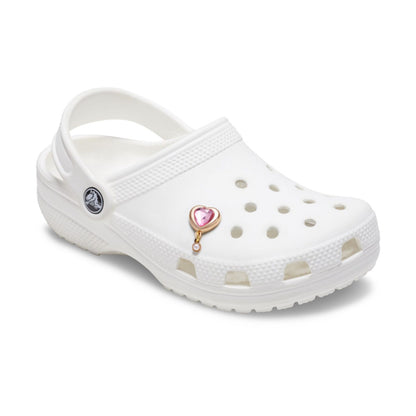 Jibbitz Gold Heart Gem With Pearl Unisex Multi