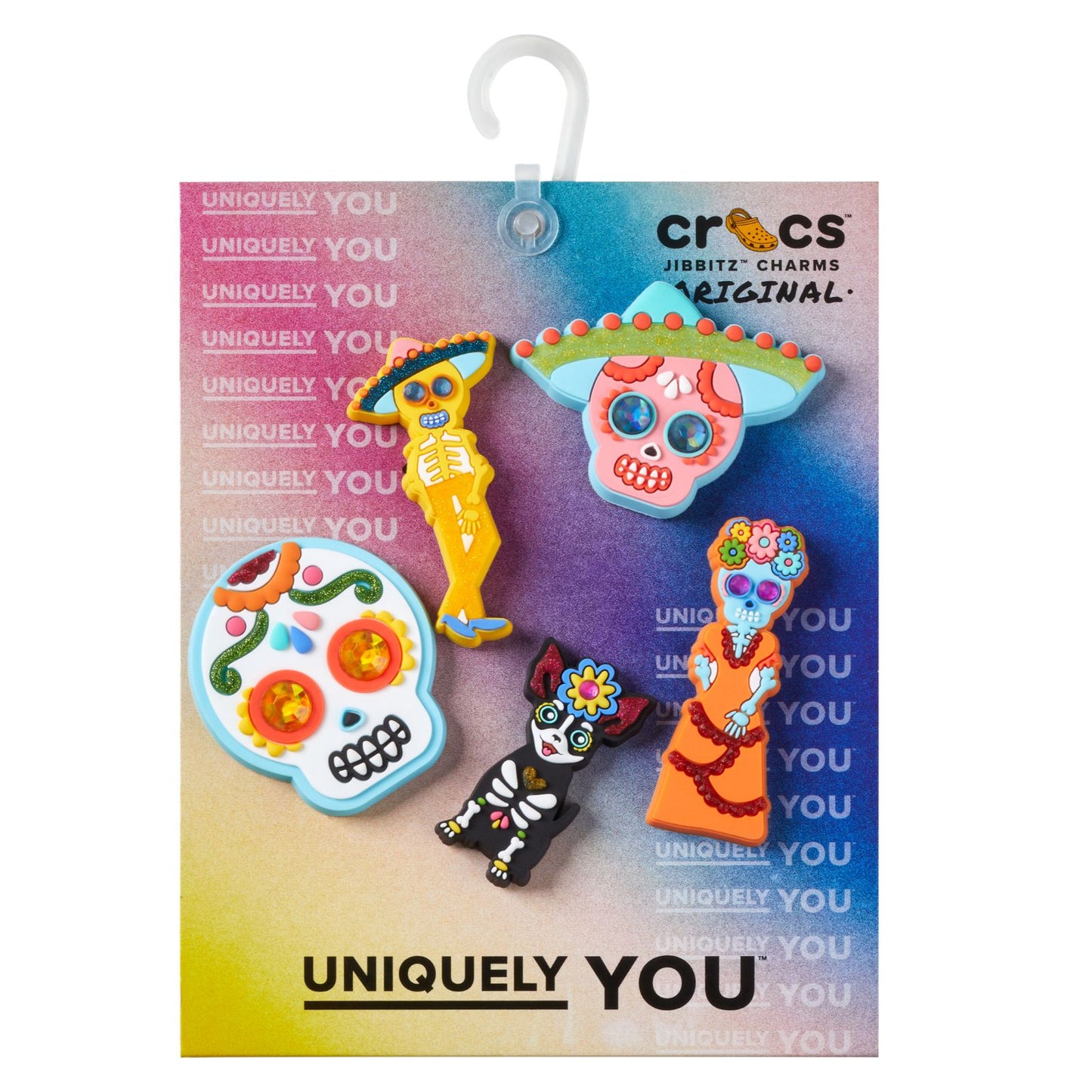 Dia De Muertos Catrina 5 Pack Unisex Multi Jibbitz