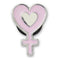 Jibbitz Silver Female Symbol