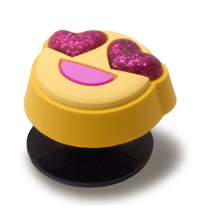 Glitter Heart Eyes Face Unisex Multi Jibbitz