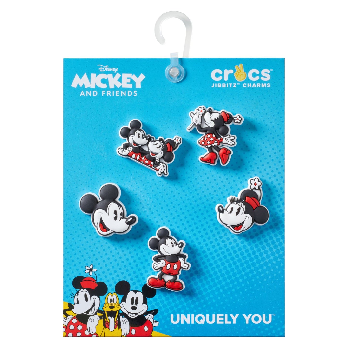 Mickey And Minnie 5pck Unisex Multi Jibbitz