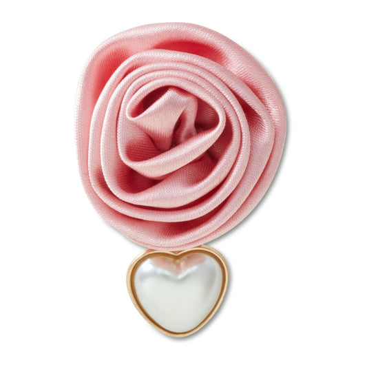 Jibbitz Pink Rose With Pearl Drop Unisex Multi