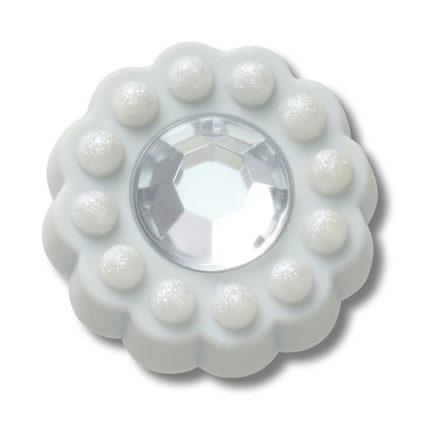 Jibbitz Tiny Blue Circle Gem