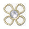 Jibbitz Cutout Gold Flower Unisex Multi