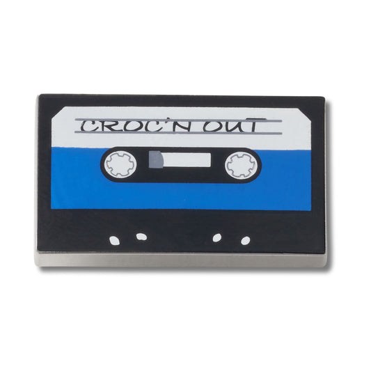 Jibbitz Blue Cassette Tape